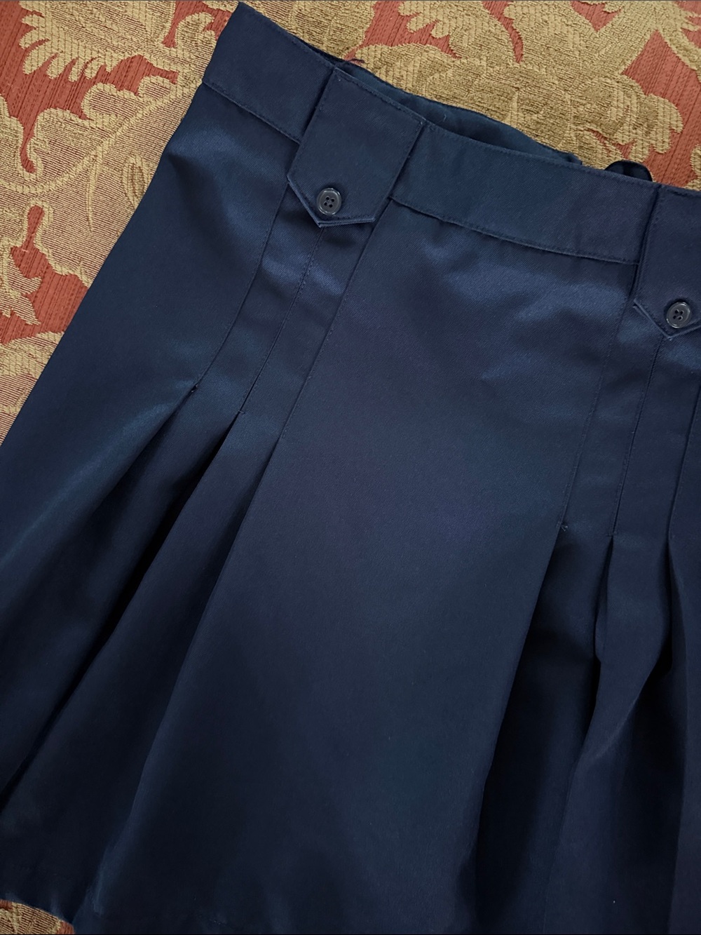 School Uniform French Toast Navy Pleated School Skirt size 12